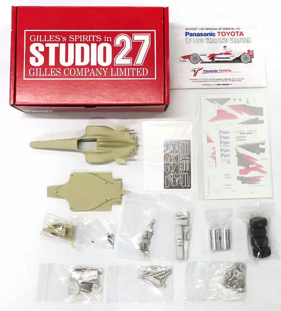 プラモデル　1/20 Panasonic TOYOTA TF103 YEAR END VERSION レジンキャストキット [ST27-FK20163] 塑料模型1/20 Panasonic TOYOTA TF103 YEAR END VERSION樹脂鑄造