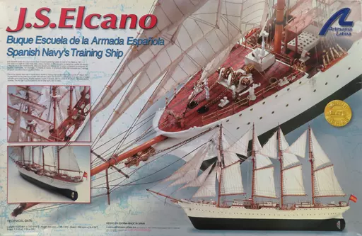 プラモデル　[箱破損] 1/110 JS ELCANO 木製キット [22840] Plastic model [Box Broken] 1/110 js ELCANO Wood Kit [22840