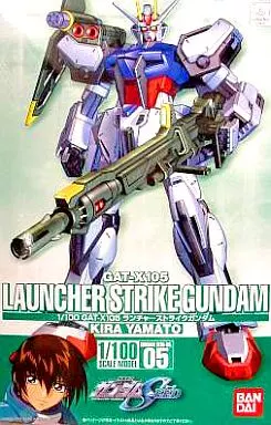 ガンダムシードストライクガンダム外箱破損有り プラモデル [破損品] 1/100 ランチャーストライクガンダム 「機動戦士