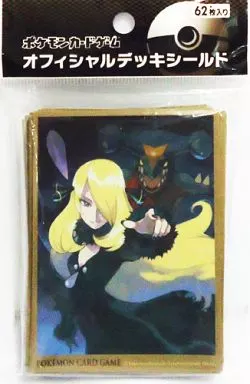 ポケモンカードゲーム スリーブ シロナ ゴールドver BW 状態A-〕デッキシールド『シロナ ゴールドver.』62枚入り