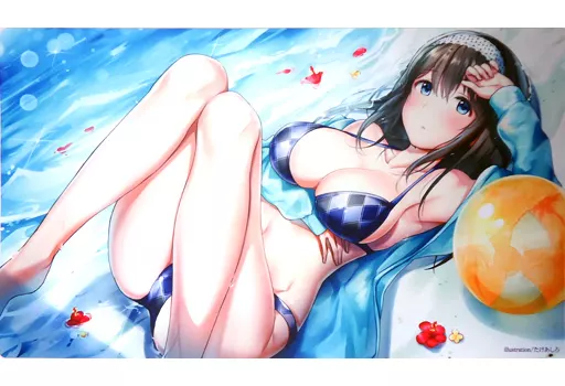 鷺沢文香 プレイマット ぐらむすけいる ⭐︎希少⭐︎ サプライ 【シンデレラガールズ】プレイマット 鷺沢文香(たけあしろ