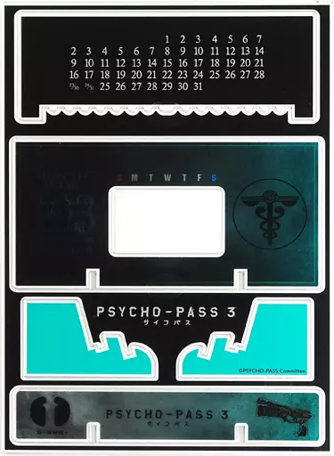 Calendar Psycho - PASS PSYCHO-PASS 3 Tabletop Acrylic Perpetual