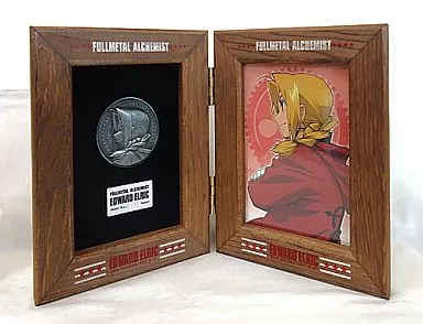 鋼の錬金術師 メダルフレーム刻印入りのプレート付き 鋼の錬金術師 メダル