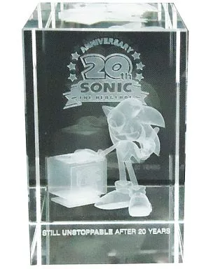 小物(キャラクター)　[単品] ソニック Sonic 20th Anniversary クリスタルキューブ 「PS3/Xbox360/3DSソフト ソニックジェネレーションズ 白の時空/青の冒険 20周年記念セット」 セガストア限定セット 同梱特典 A la Carte] Sonic Sonic 20th Anniversary Crystal Cube 