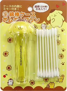 ポムポムプリン ワンタッチ綿棒ケース Amazon.co.jp: 友達 サンリオ ポムプリン かわいい綿棒ケース