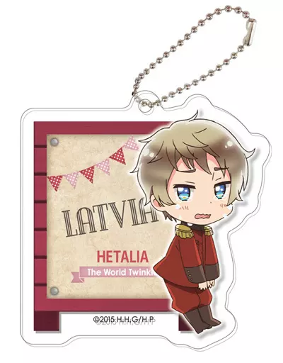 Latvia 「 HETALIA: THE WORLD TWINKLE Trading Acrylic Key Holder