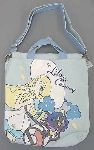 Pokémon Center 2017 Lillie and Cosmog Large top Doublesided Canvas Tote Bag (New)