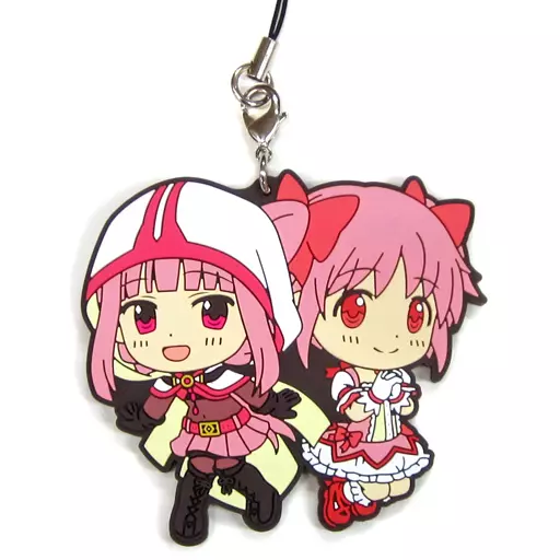 ストラップ(キャラクター) まどか＆いろは ラバーストラップ きゅん