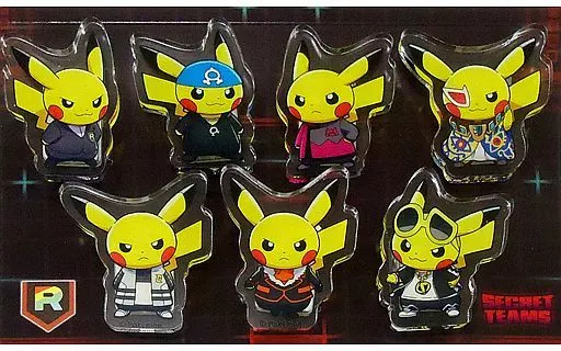 クリップ ボスごっこピカチュウ アクリルクリップ7つセット RR