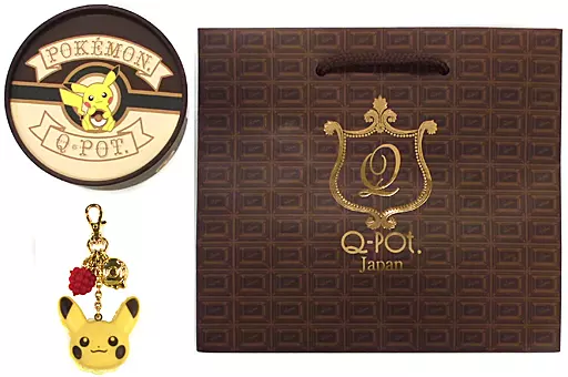 Q-pot.×ポケモン　ピカチュウ　クリーミーマカロンバッグチャーム Q-pot.×ポケモン ピカチュウ クリーミーマカロンバッグチャーム