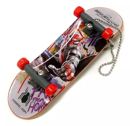 Keychain Mascot (Male) Spider-Man (White) Finger Skateboard 