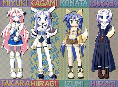 Single item] Lucky Star collection poster set (4 pieces) PS2