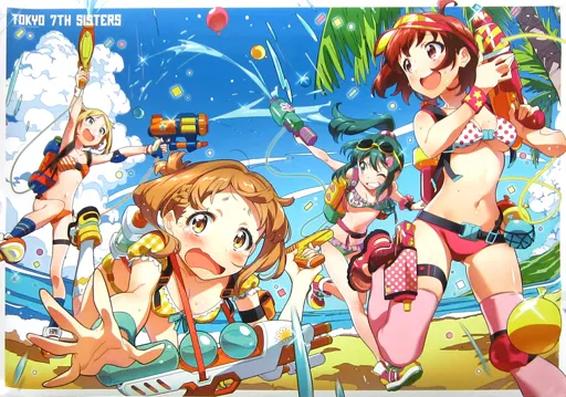 アニメポスター　Tokyo 7th Sisters Drawing B2 Water Resistant Poster WITCH NUMBER 4 