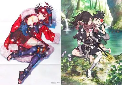 ポスター(アニメ) B2両面ポスター(八つ折) 無名/どろろ＆百鬼丸