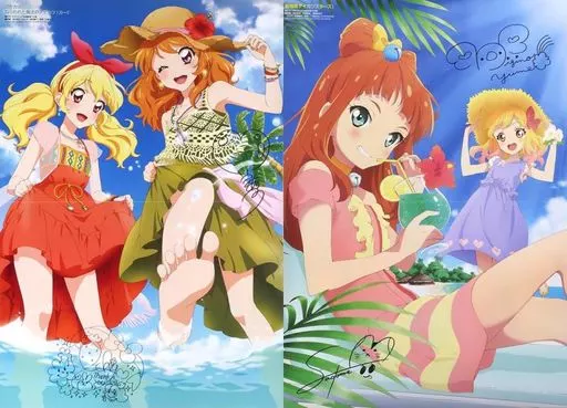 ポスター A3両面ピンナップポスター(二つ折) 虹野ゆめ＆早乙女あこ