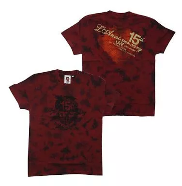 L'Arc-en-Ciel 15th Anniversary Tシャツ L T-Shirt (Male idol) L' Arc ~ en ~ Ciel T-Shirt Red XS Size 