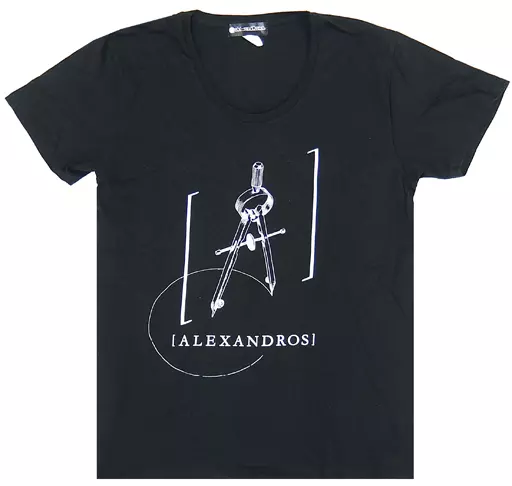 【現金特価】 black T-shirt [Alexandros] idol) (Male T-Shirt XS  size ミュージシャン