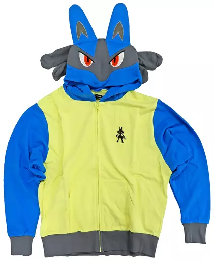アウターウェア(キャラクター) ルカリオパーカー ブルー×クリーム L