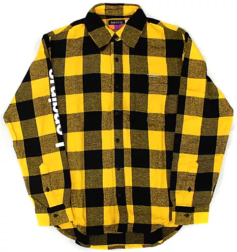 Clothing 665 xiii Flannel Check Shirt Yellow Free Size 「 RADIO 