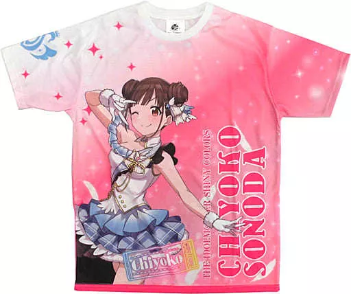 Tシャツ(キャラクター)　園田智代子 公式フルグラフィックTシャツ ピンク Mサイズ 「THE IDOLM＠STER SHINY COLORS 1stLIVE FLY TO THE SHINY SKY」 衣類 園田智代子(2ndLIVE ver.) 公式フルグラフィックTシャツ