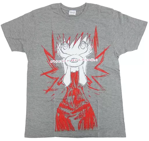 ウエダハジメ 忍 衣類 忍野忍 ウエダハジメ描きおろしTシャツ グレー M 
