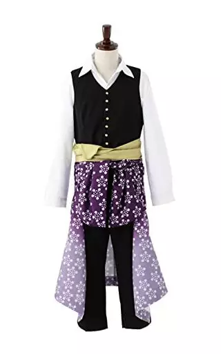 Todo Heisuke Costume (Western) Black x White x Purple S Size 