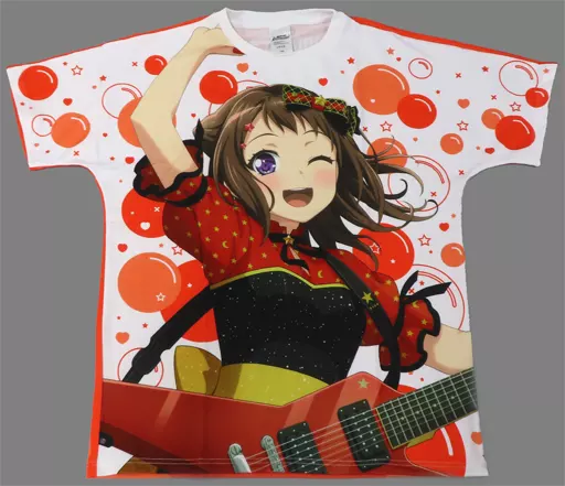 Clothing Toyama Kasumi Full Color T-Shirt Poppin' Party orange L