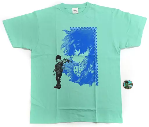 JF限定 ヒロアカTシャツ缶バッジセット ヒロアカ ジャンフェス 缶バッジ付きTシャツ 幼馴染 緑谷出久