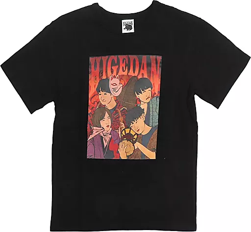 Tシャツ Official髭男dism 浮世絵メタルTシャツ ブラック M