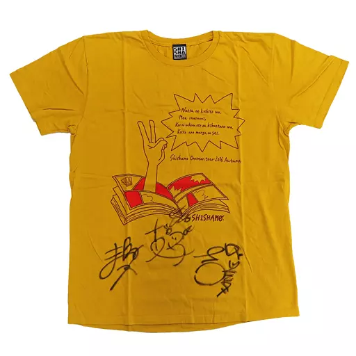 SHISHAMO サイン入りTシャツとタオル SHISHAMO サイン入りTシャツ・タオルセット - メルカリ