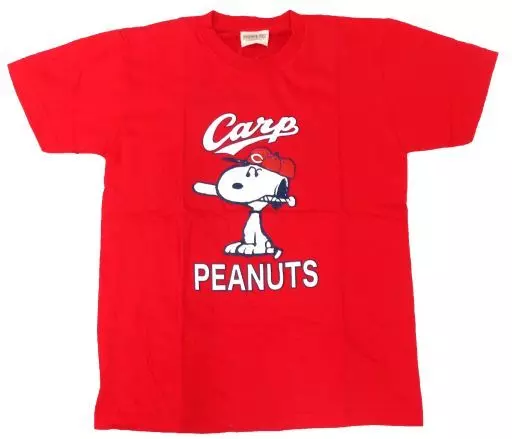 Tシャツ スヌーピー(バット咥え) Tシャツ レッド Sサイズ 「PEANUTS