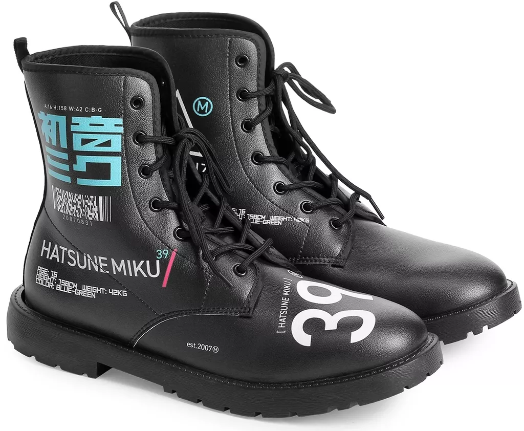 初音ミク EXPO ハイカットブーツ High-Cut Boots w / Logo Hatsune Miku (Size / 27.0 cm) 