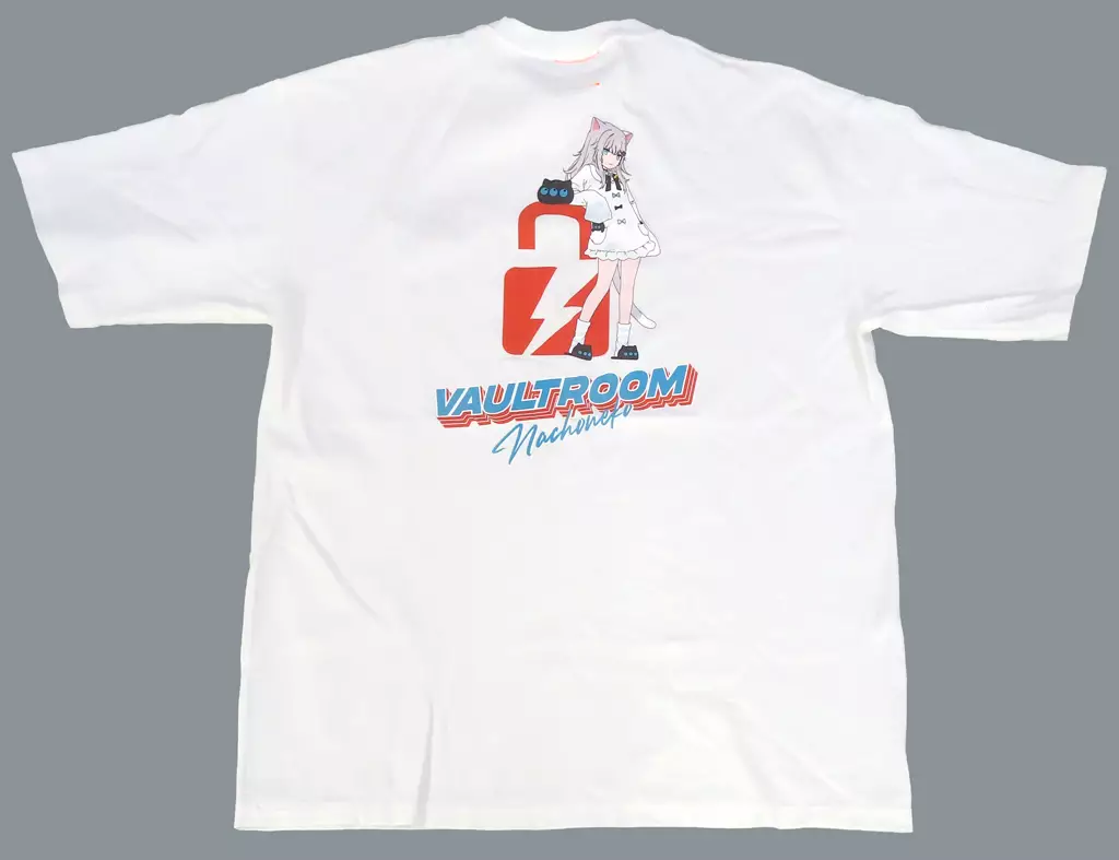 NACHONEKO TEE / WHT サイズM vaultroom（VR × KARUBINACHO TEE