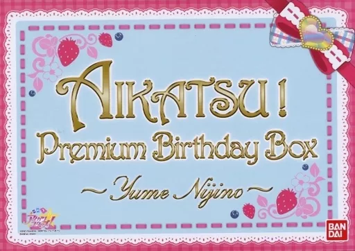 Torayca AIKATSU! Premium Birthday Box ~ YUME NIJINO ~ Premium Bandai  Limited | Toy Hobby | Suruga-ya.com