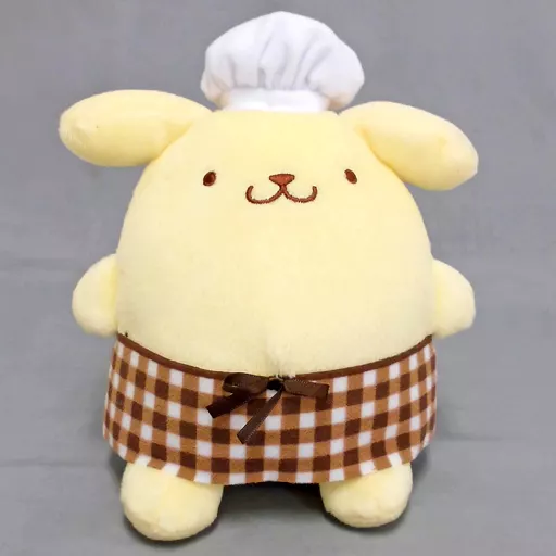 ぬいぐるみ プリン(コック帽) カフェぬいぐるみ 「ポムポム ぬいぐるみ プリン(コック帽) カフェぬいぐるみ 「ポムポム