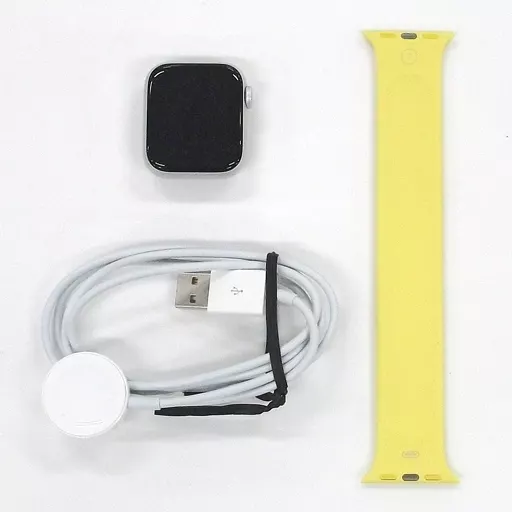スマートウォッチ　Apple Watch Series 6 GPSモデル 40mm (シルバー/ジンジャーソロループ) [MG183J/A+MYQA2FE/A] スマートウォッチ Apple Watch Series 6 GPSモデル 40mm