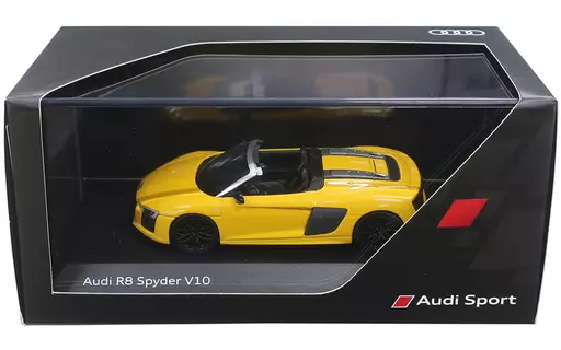 Audi R8 Spyder V10 イエロー ミニカー 1/18 Dealer Edition Audi R8 V10 Plus Spyder (Yellow) Diecast