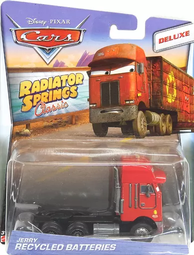 JERRY RECYCLED BATTERIES カーズ ミニカー MATTEL DISNEY DELUXE