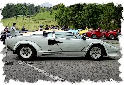 1/43 Lamborghini Countach LP5000 qv 1988 with Rear wing