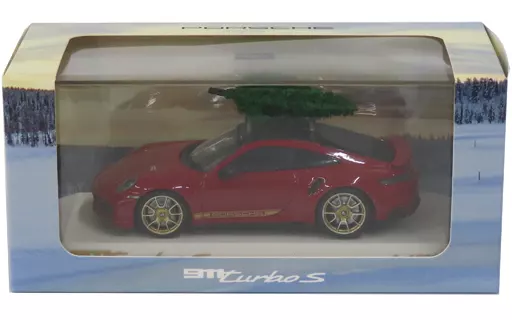 ミニカー　1/43 PORSCHE 911 turbo S(レッド) ポルシェ特注 [WAP0208100NTBS] 迷你车1/43 PORSCHE 911 turbo S(红色)保时捷特别定制