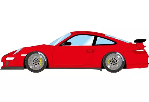 ミニカー　1/43 Porsche 911(997) GT3 RS BBS Cup Wheel(ガーズレッド) [EM710B] Make Up Co., Ltd. / Porsche 911 (997) GT3 RS (BBS Cup Wheel
