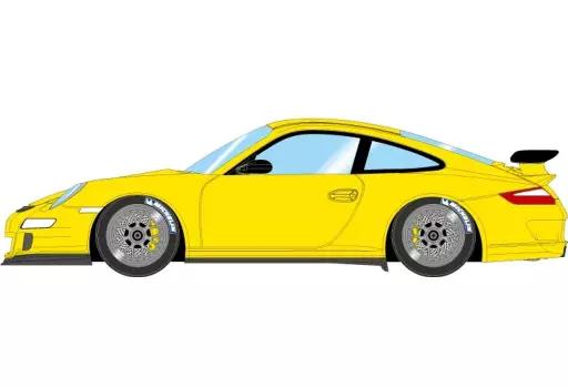 ミニカー　1/43 Porsche 911(997) GT3 RS BBS Cup Wheel(スピードイエロー) [EM710E] Minicar 1/43 Porsche 911 (997) GT3RS BBS Cup Wheel (Speed