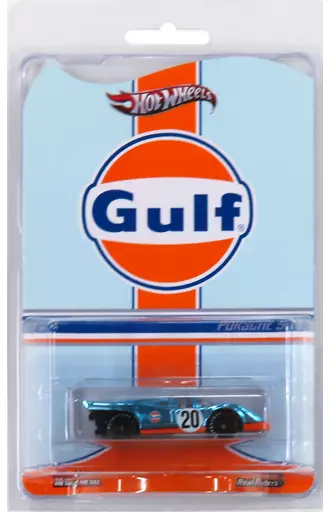ミニカー　1/64 GULF Series Porsche 917K #20(ライトブルーメタリック×オレンジ) 「Hot Wheels RLC」 [Y0462] 1/64 GULF Series Porsche 917K #20 (Light Blue Metallic x
