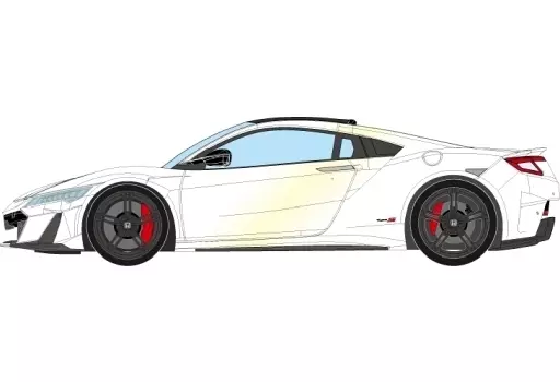 ミニカー　1/43 Honda NSX Type S 2021(カジノホワイトパール) [EM673H] Minicar 1/43 Honda NSX Type S 2021 (Casino White Pearl