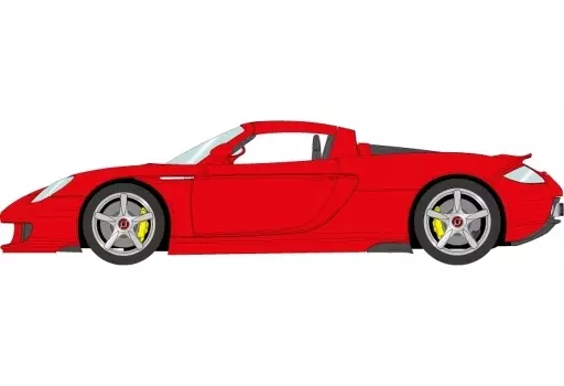 ミニカー　1/43 Porsche Carrera GT 2004(ガーズレッド) 「アイドロン・コレクション」 [EM566C] 1/43 Porsche Carrera GT 2004 (Gurred) 