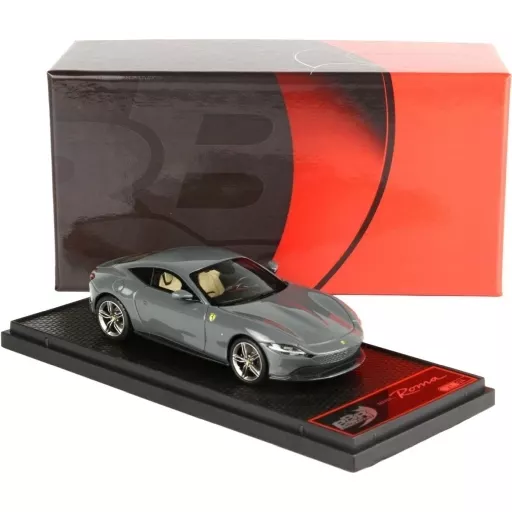 ミニカー　1/43 Ferrari Roma 2019(ミディアムグレー×クリームインテリア) [BBRC236N1] 1/43 Ferrari Roma 2019 (Medium Gray x Cream Interior