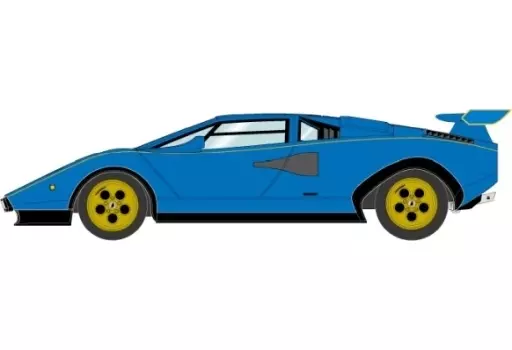 ミニカー　1/43 Lamborghini Countach LP500S ”Walter Wolf 2nd” Ch.1120202 エアロミラー [EM440D] Make Up Co., Ltd. / Lamborghini Countach LP500S 