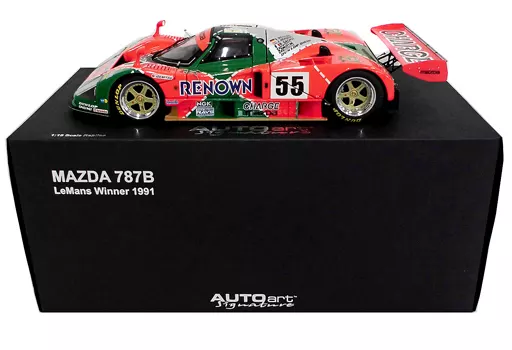 1/18 MAZDA 787B LEMANS WINNER 1991 RENOWN #55 (Orange x Green x 