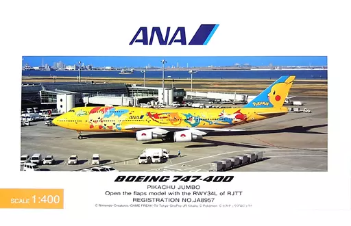1/400 ANA BOEING 747-400 PIKACHU JUMBO JA8957 [NH40060] | Toy