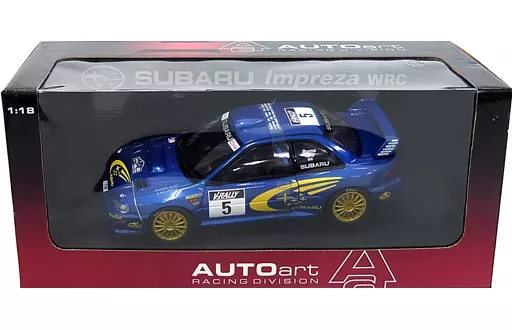 Minicar 1/18 SUBARU Impreza WRC 1999 PIRELLI #5 (Blue x Yellow